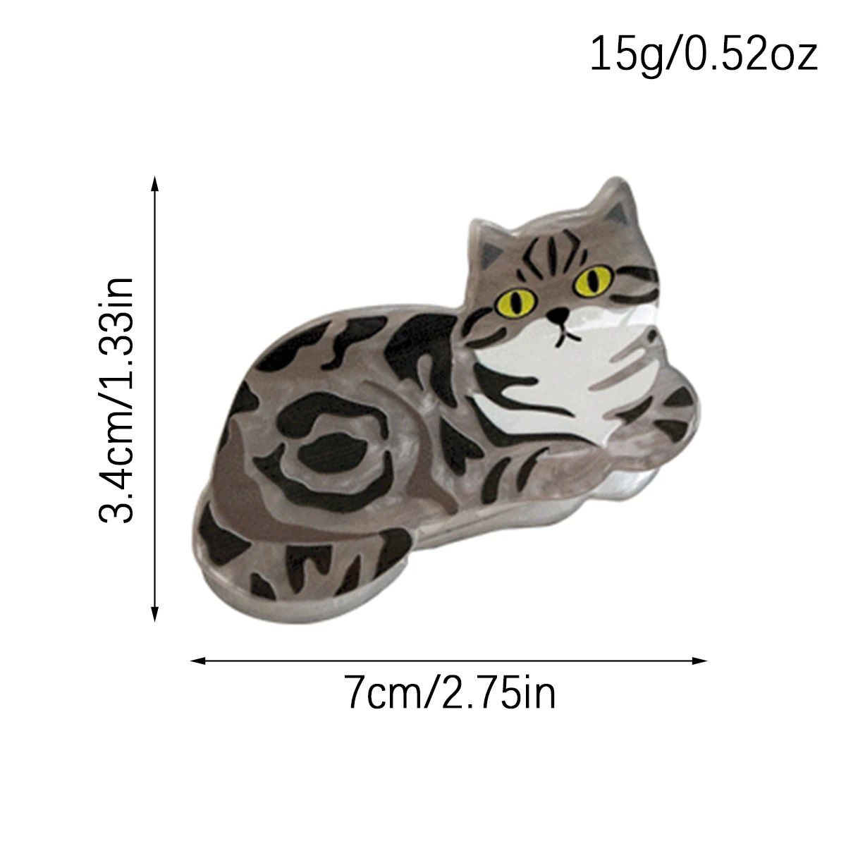 동물 스크래치 클립, 새끼 고양이, 강아지, 귀엽고 달콤한 상어 클립, 머리 뒷면의 헤어 스크래치 액세서리