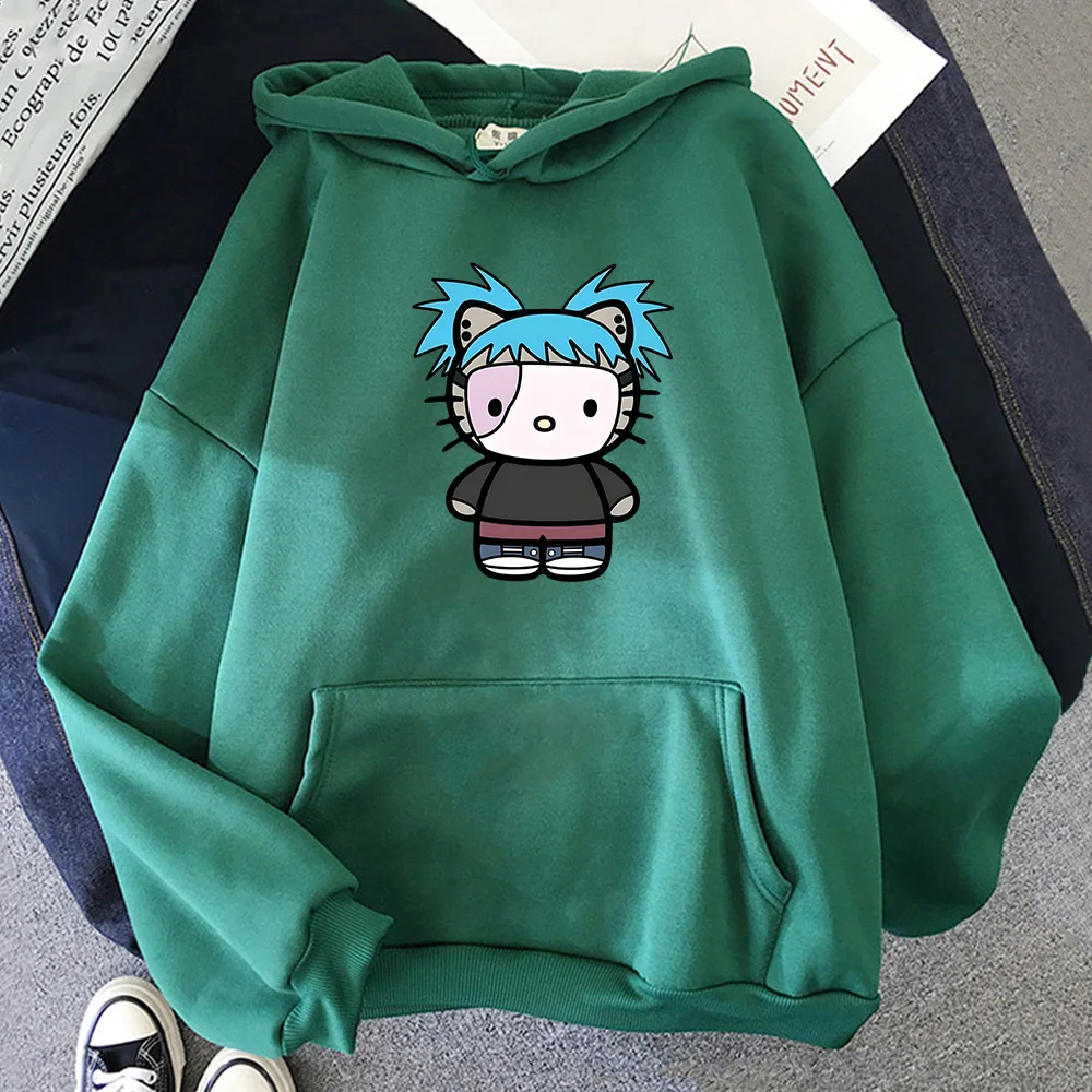 Sally Face Cute Cartoon Character Print Hoodies Autumn Men/women Casual Clothes Loose Fleece Pullovers High Quality Sweatshirts