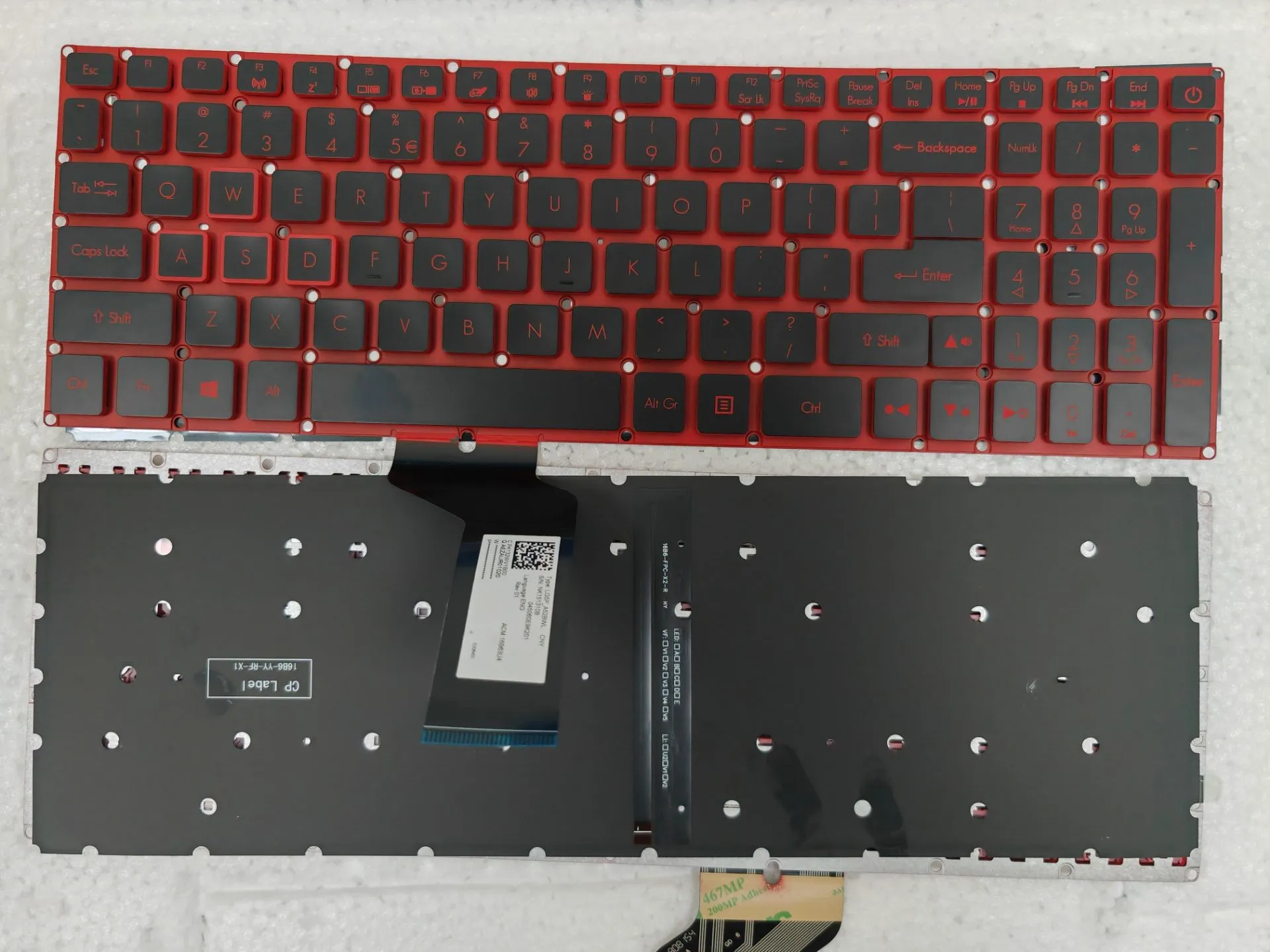 US Backlit Keyboard FOR Acer Nitro 5 AN515-31 AN515-41 AN515-42 AN515-51 AN515-52 AN515-53 N16C7 N17C1 N17C7 28 PINS
