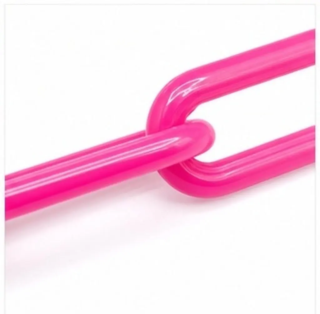 2Pcs Fade-Resistant Industrial Plastic Chain for Temporary Access Control Manufacturing Sites Retail Stores Events Plastic Chain