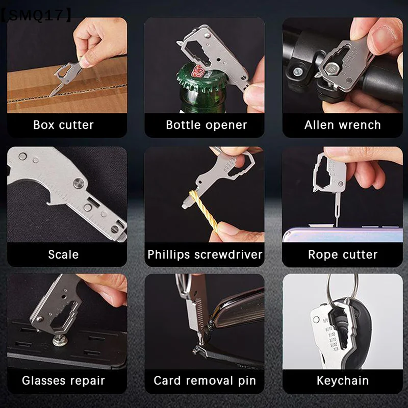 Multifunctional Folding Screwdriver Tool Keychain Portable Mini Emergency Repair Tools Home Use Outdoor EDC Multi-tools【SMQ】