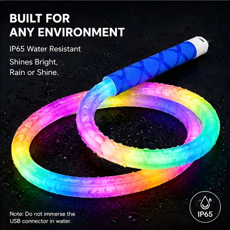 Flexible Multicolor Soft light Tube 1 Meter Handheld Color Portable Lamp for Party Camping and Decoration