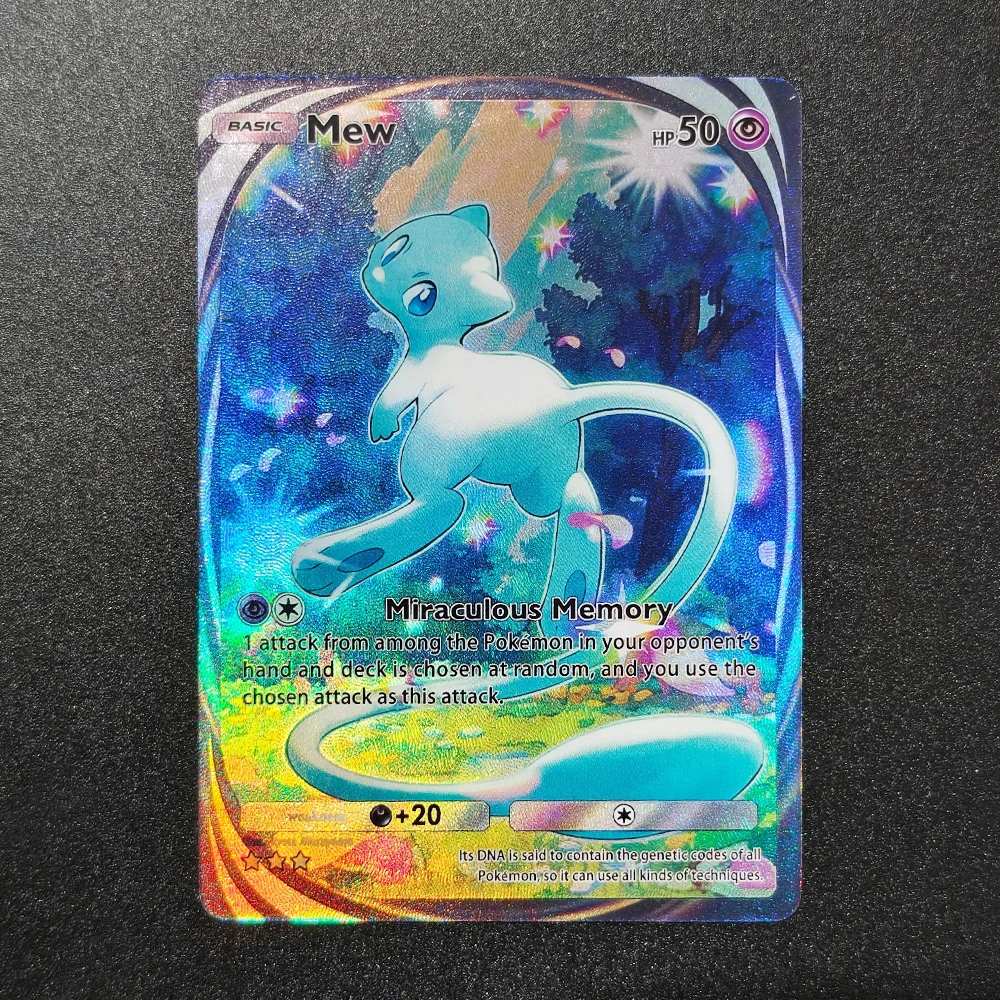 Homemade TCG Pocket Buzzwole Meowth Giratina Guzma Suicune Arceus Celebi Mewtwo Blaziken Eevee Gardevoir Game Card Toy