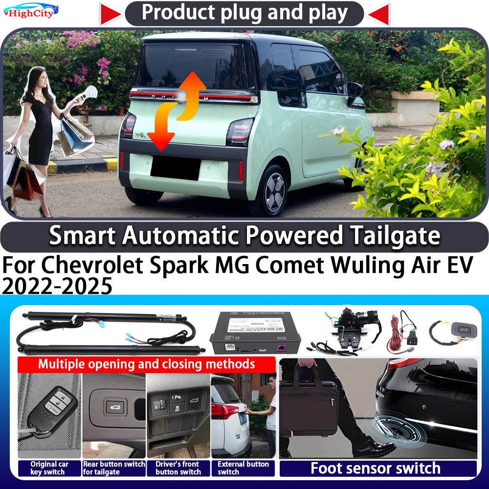 For Chevrolet Spark MG Comet Wuling Air EV 2022-2025 OEM Smart Automatic Powered Tailgate Key Close Kit Electric Power Tailgate