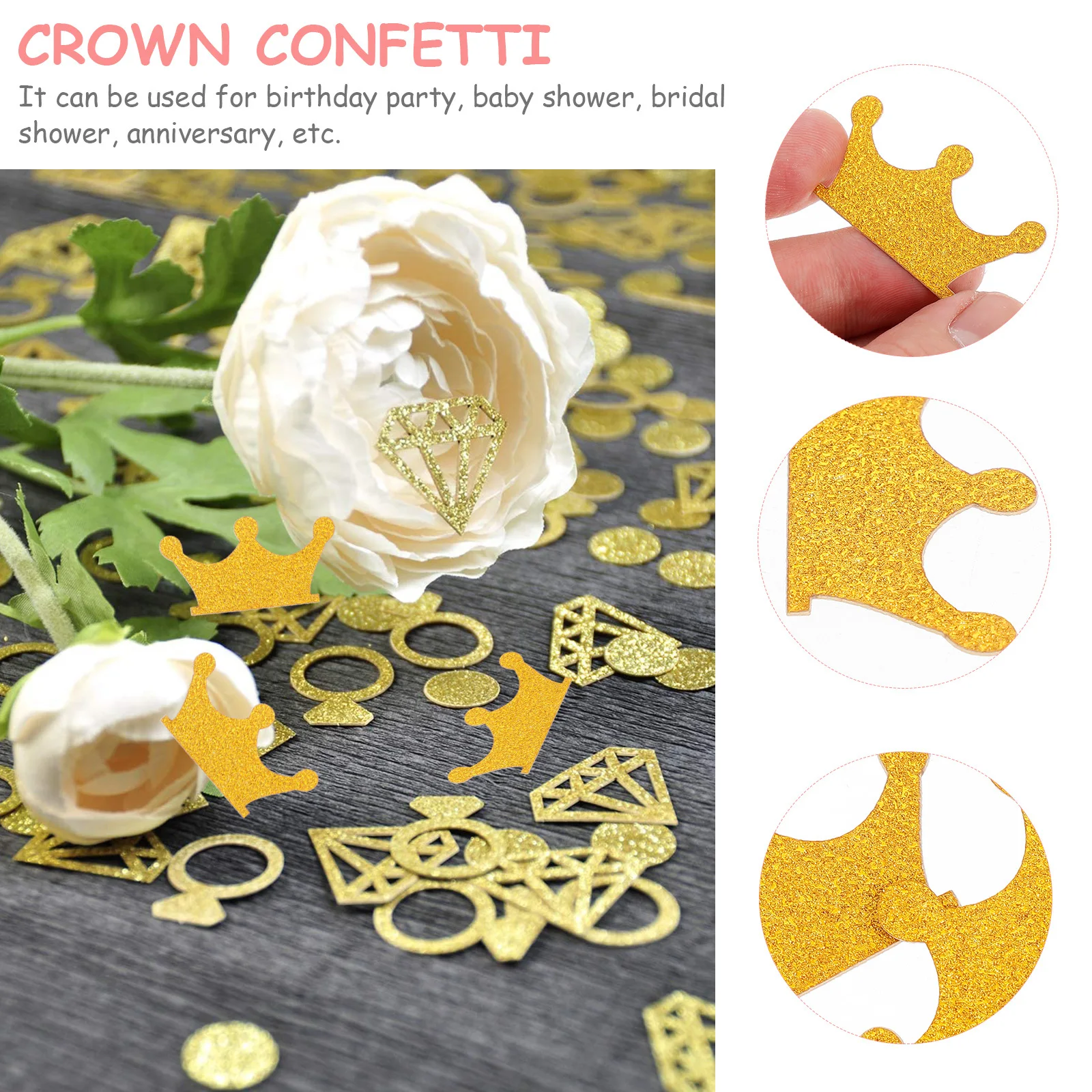 

crown confetti crown party confetti table decorative confetti birthday confetti birthday party confetti
