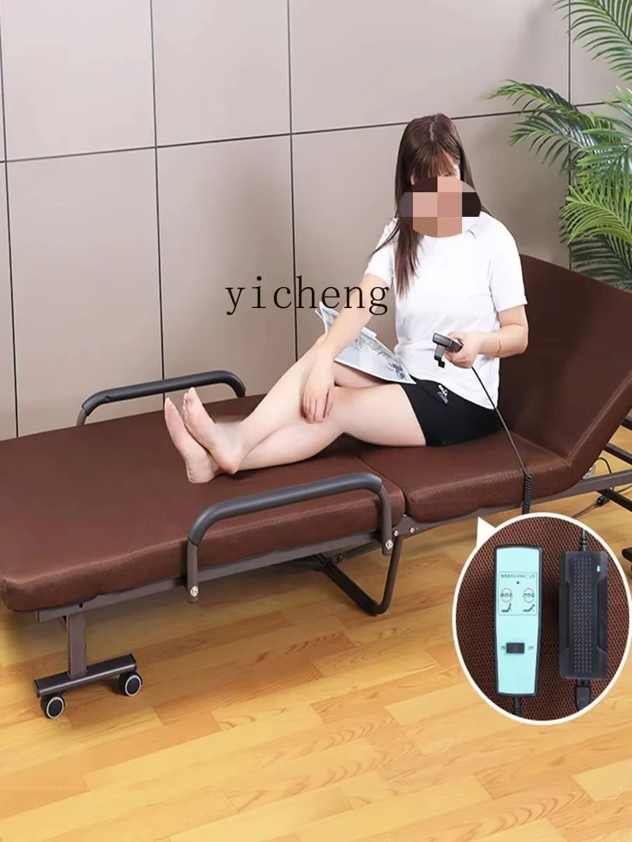 b4+  Electric Manual Folding Bed Small Unit Single Nap Hospital Accompanying Bed Portable Camp Bed