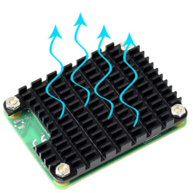 2X ฮีทซิงค์หม้อน้ำอลูมิเนียมระบายความร้อนครีบสำหรับราสเบอรี่ Pi CM4 Compute MODULE 4 HEAT SINK CPU HEAT SINK