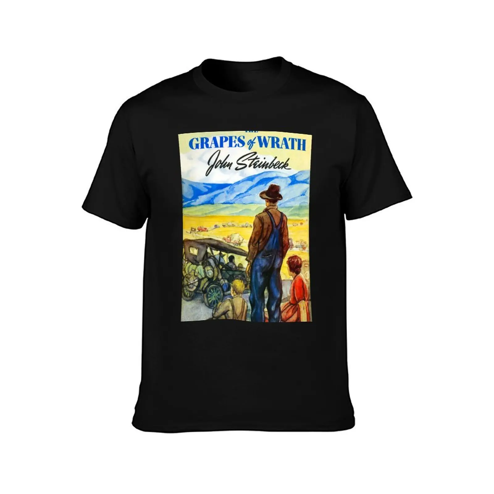 The Grapes of Wrath 1939 First Edition Cover, John Steinbeck T-Shirt, Summer Casual Cotton Tee, Oversized Streetwear Tops