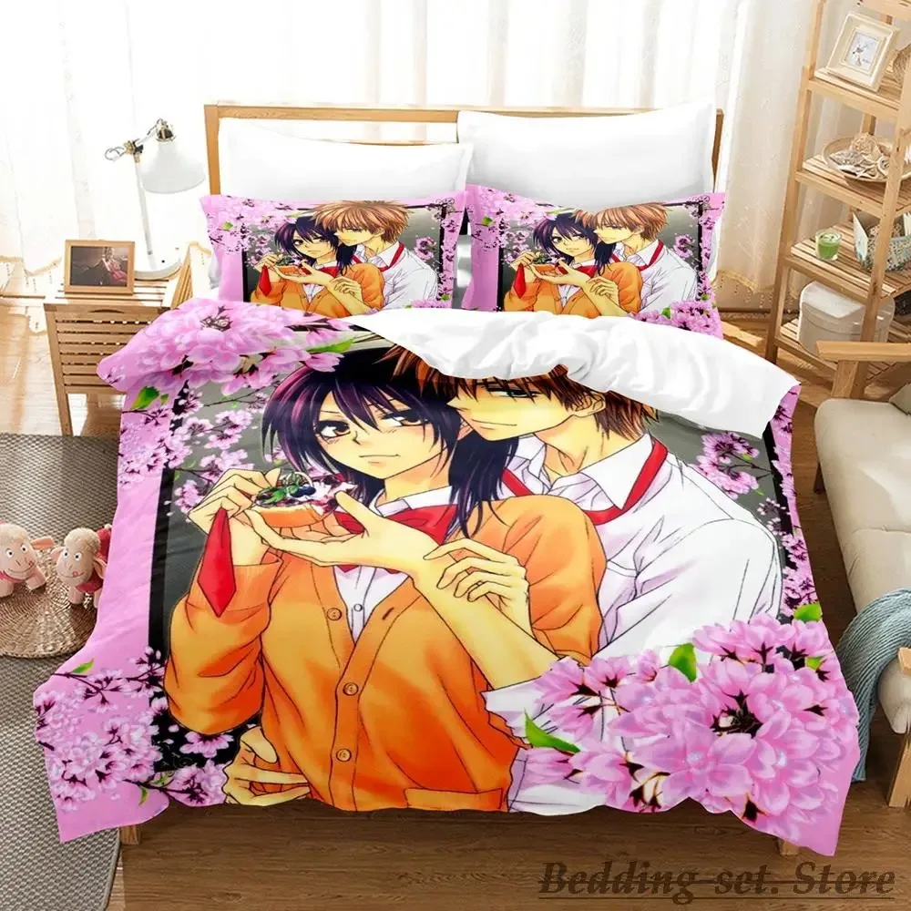 Kawaii New Kaichou Wa Maid-sama Bedding Set Cartoon Anime three-piece set Adult Kid Bedroom Duvetcover Sets 3D camas dormitorio