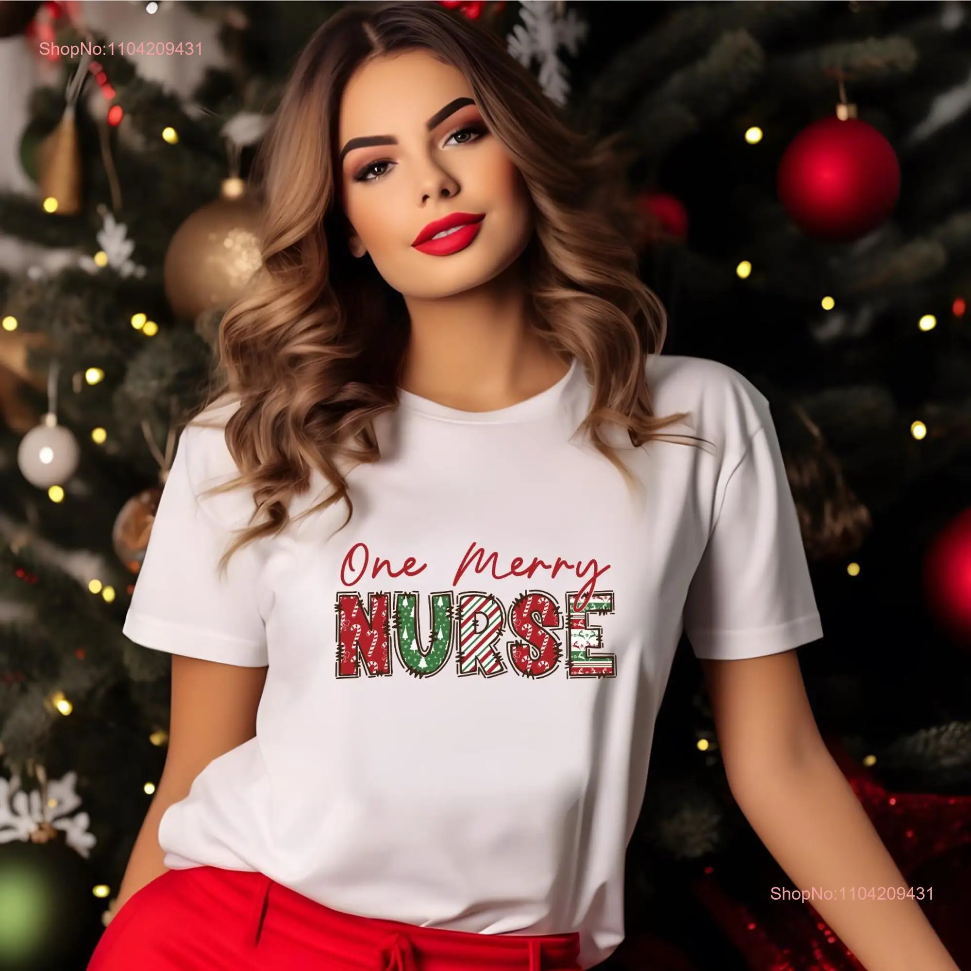 Christmas Design Nurse T shirt Designs PNG Instant Download Merry long or short sleeves