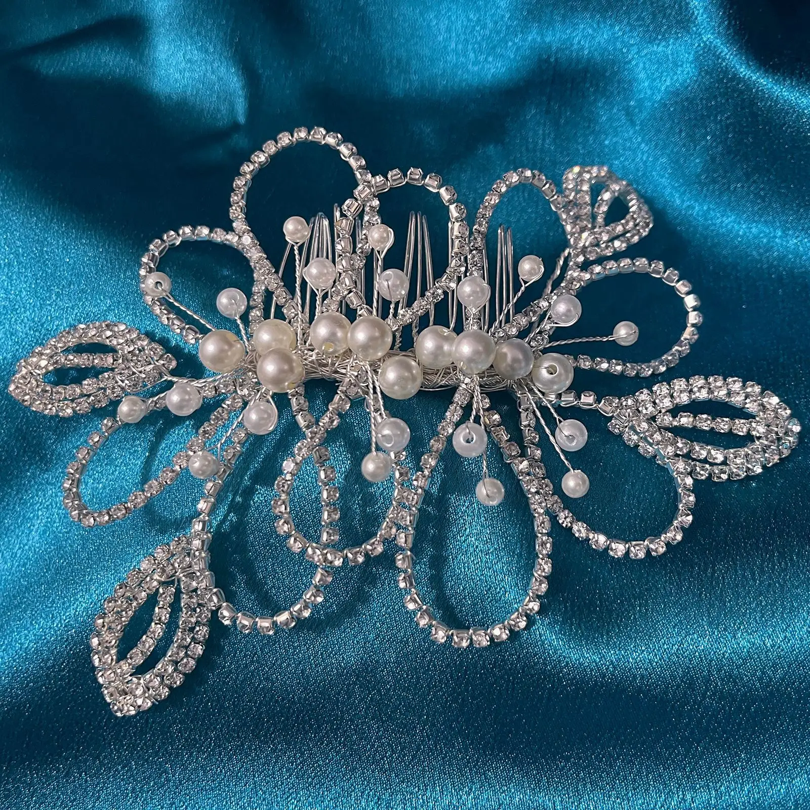 

DZ183 Rhinestone Wedding Hair Accessories Fashion Women Tiara Rhinestone Bridal Hair Comb Shiny Crystal Headband Hair Pins