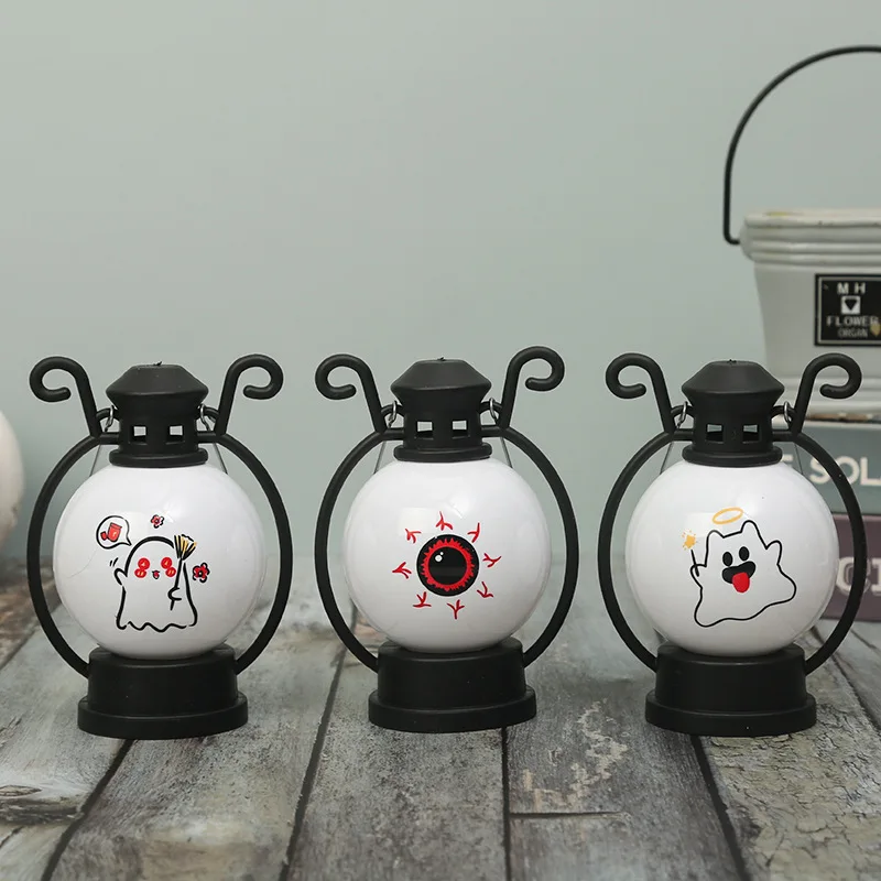 Led Pumpkin Electronic Candle Light Night Light Retro Halloween Wind Lantern Creative Props Festival Decoration Props