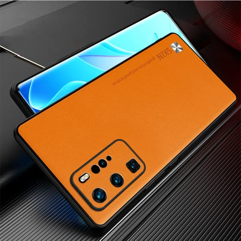 PU Leather Cases For Huawei P30 P50 P40 Pro Plus P60 Art Lens Full Protection Anti-Fall Silicone Soft Cover Shell Phone Case