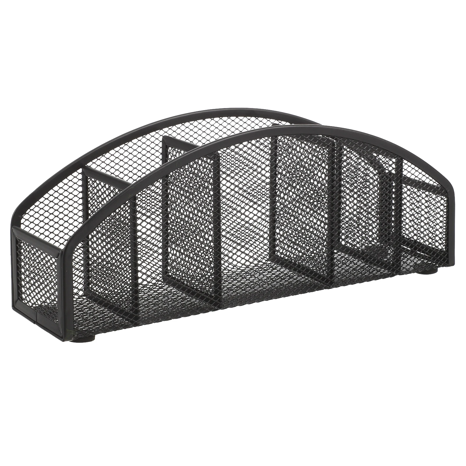 

Iron Drawer ganizer 6 Grid Pencil Holder Desk Stationery Makeup Brushes Storage Rainbow Black Tidy Office Pen St Desktop ganizer