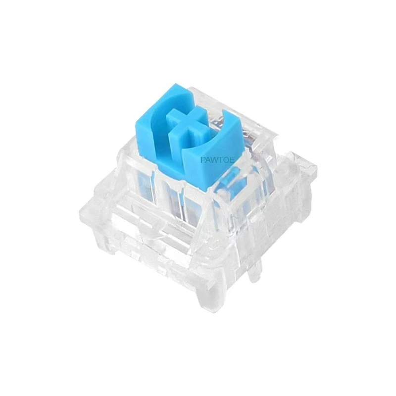 50 Stück Tastatur-Clicker für 3D-Druck, staubdicht, 3-Pin blaue mechanische Tastaturschalter für 3D-gedruckte Clicker-Fidgets – Detail 4