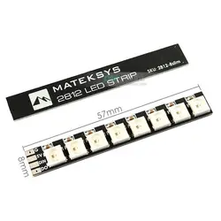 MATEKSYS Matek ARM Light LED strip 2812 2812-8slim 57*8mm Board for RC FPV Drone