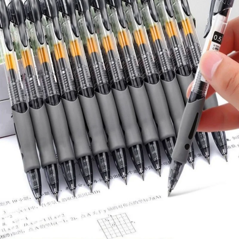 

13/30pcs Retractable Gel Pens Set Black/Red/Blue Ink Ballpoint Gel Pens For Writing Office School Supplies Stationer Accessories