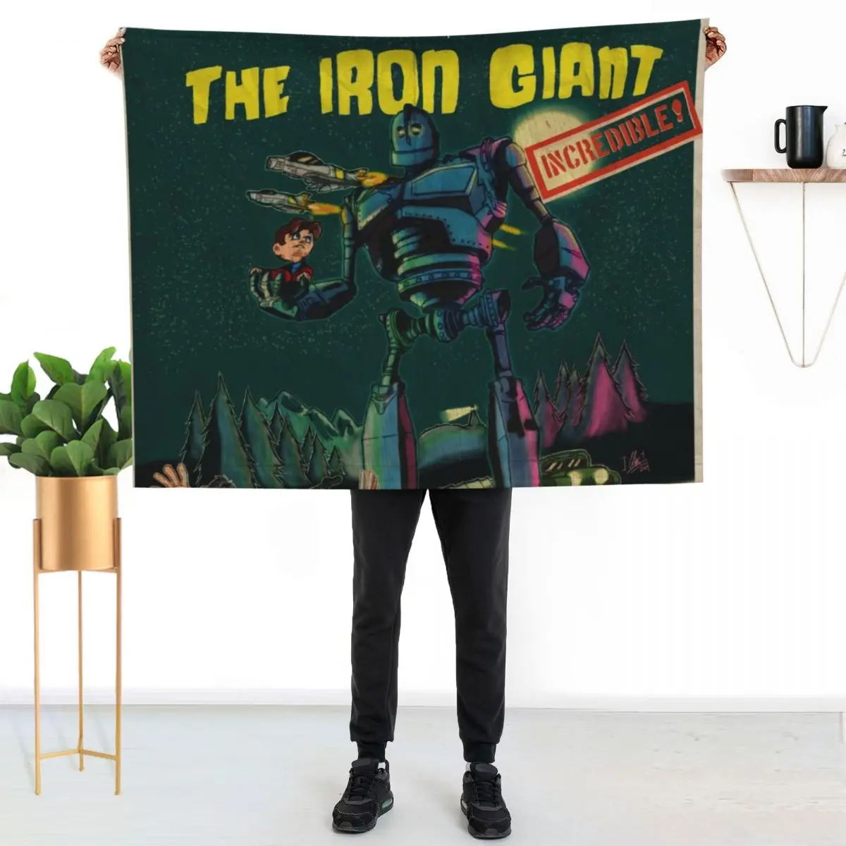 The Iron Giant 20th Anniversary Poster Throw Blanket Luxury Picnic Bed covers Sleeping Bag Decorative Sofa Blankets