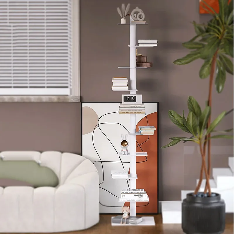 Cylinder Rotating Bookcase Rack Oriental Moveable Luxury Rotating Bookcase Living Room Estanteria Giratoria Libros Home Decor