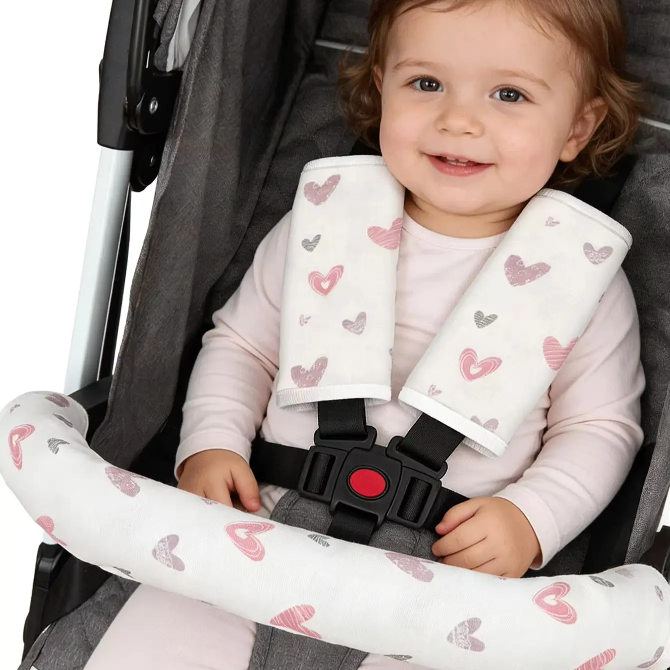 Stroller Front Armrest Protective Cover 1pc 3pcs Optional Stroller Drool Towel Stroller Accessories Daily Use
