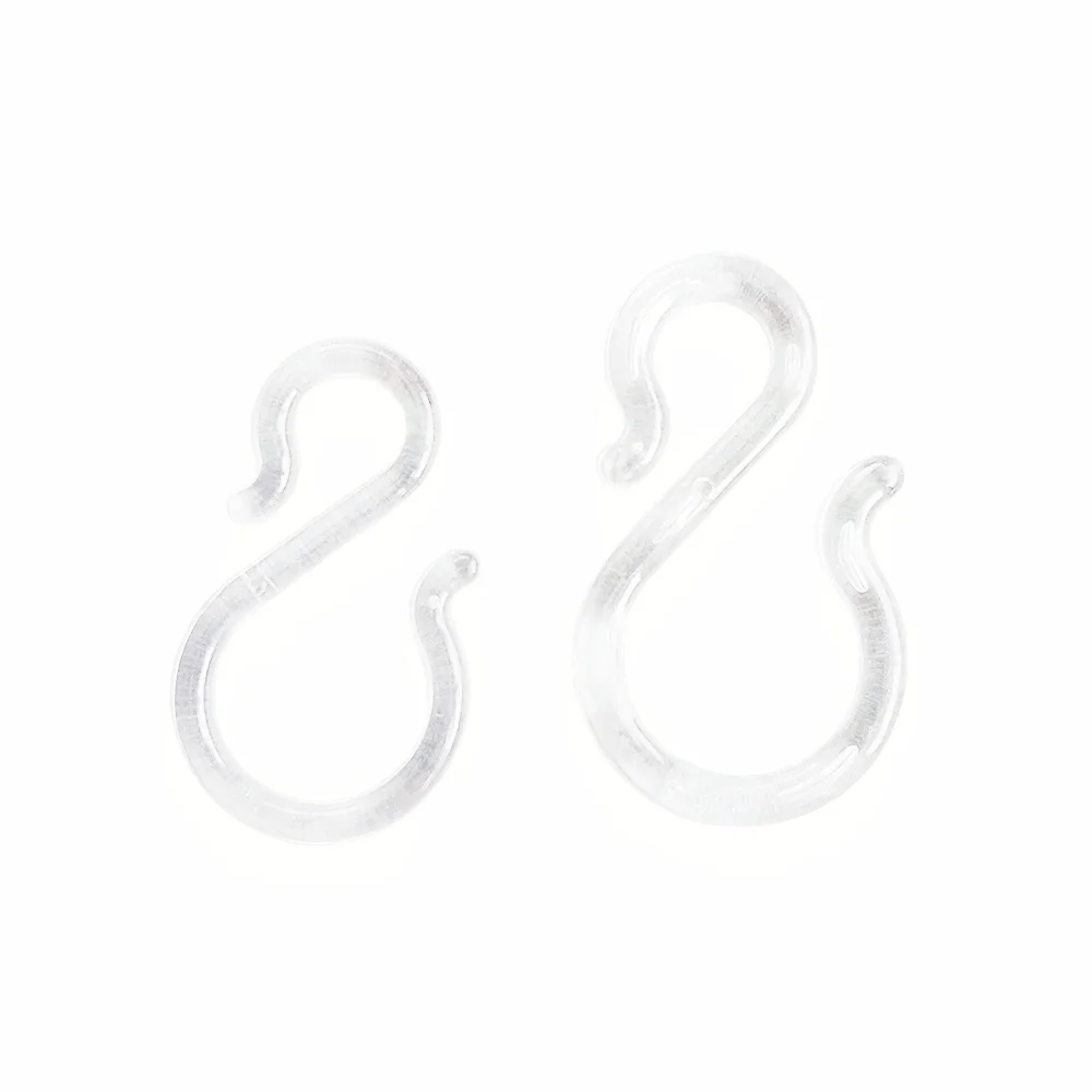 Plastic S Hanger Peg Hooks PC Hanging Products Match Slide Rail Retail Store Ceiling 1Pack