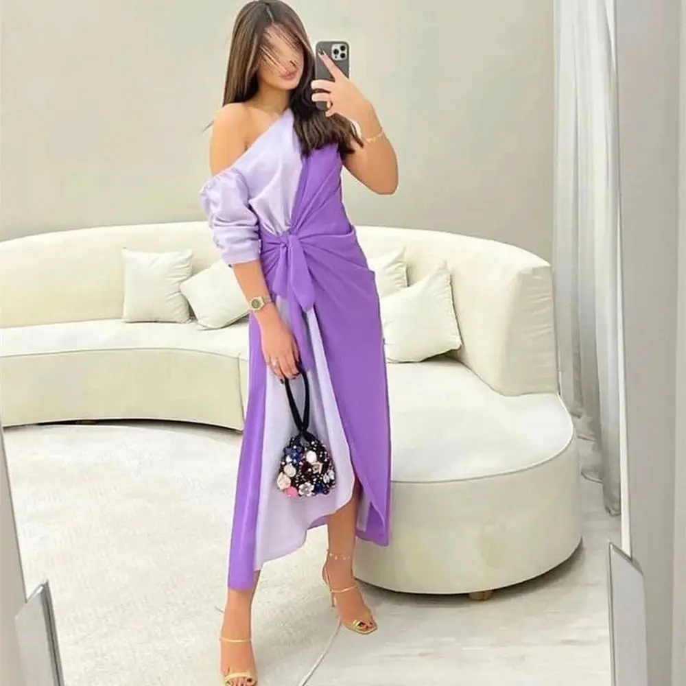 

Formal Party Women Long Bespoke Occasion Gown Evening Dresses Pastrol Unisex Jersey Retro Dubai Saudi Arabic Prom Customized