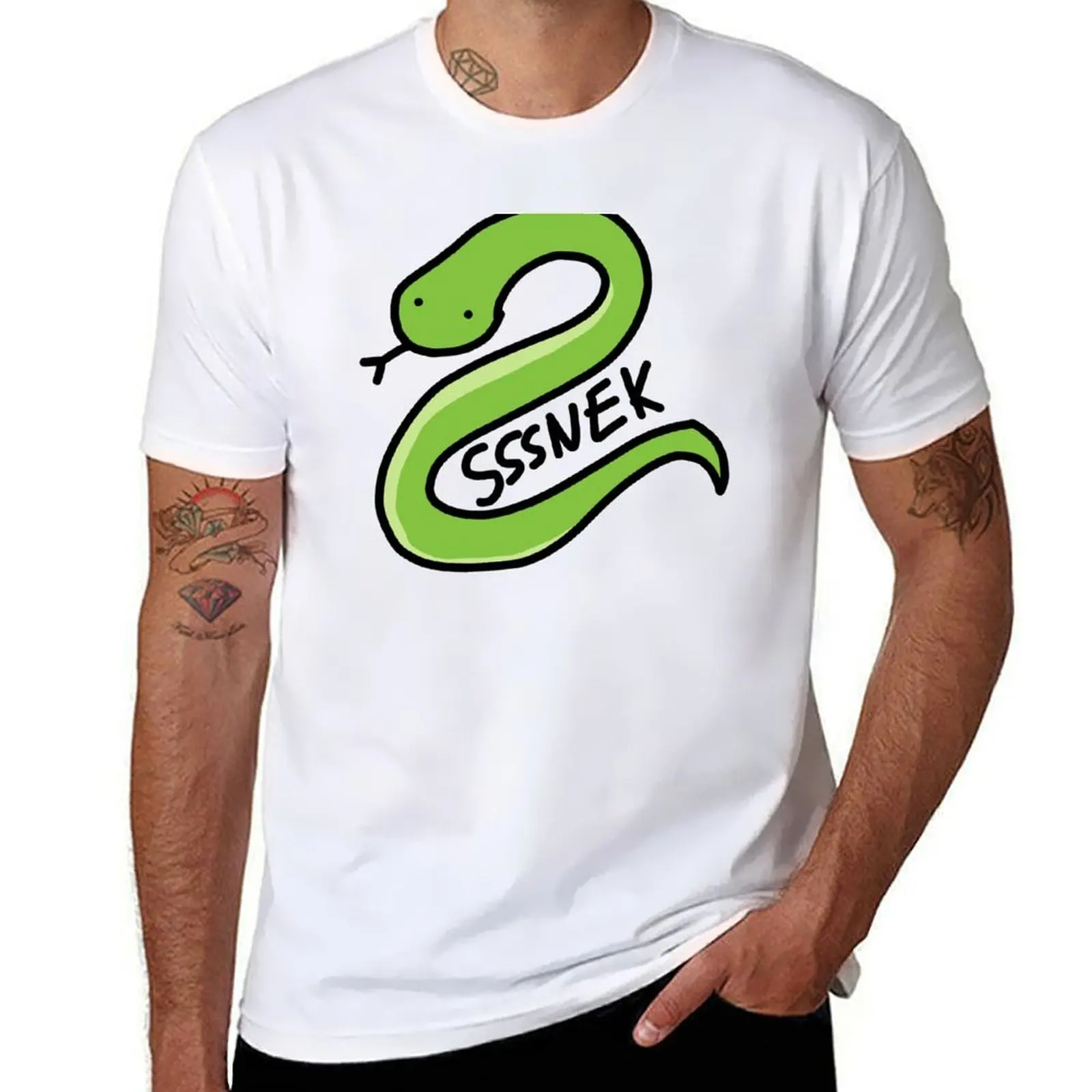 

Green snek T-Shirt cotton t shirt pack anime t shirts for man T-Shirt