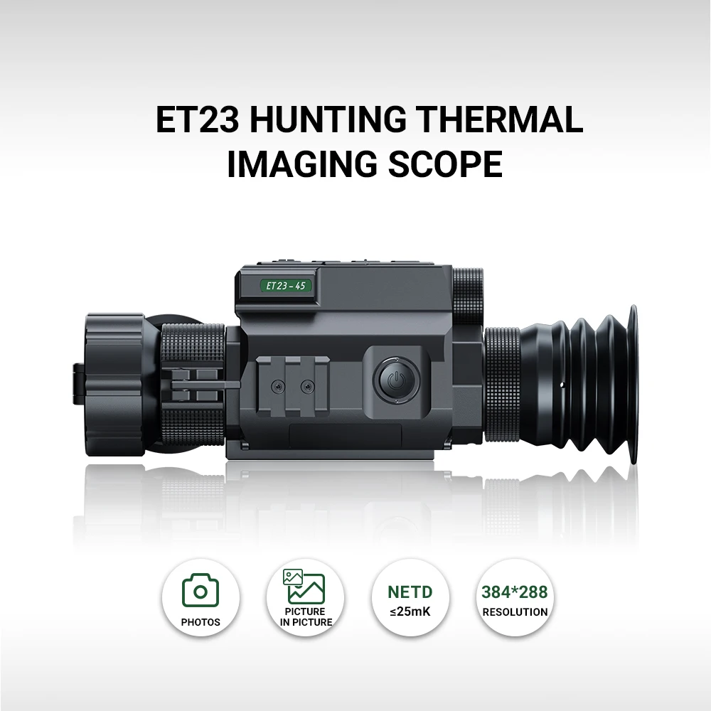 ATAK ET23/ET23-LRF Hunting Thermal imaging Scope Rangefinder 12um 25mK Monocular Ballistic Calculator тепловизор для охоты