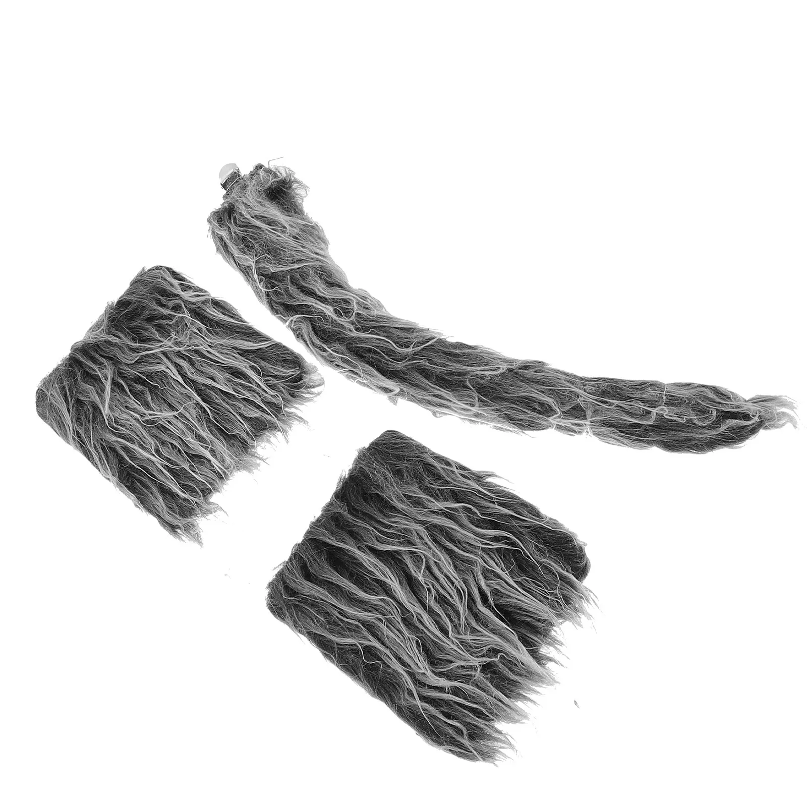 

1 Set Wolf Tail Gloves Animal Costume Set Creative Role Play Party Cosplay Kit Decorative Performance Photo Props Accessories