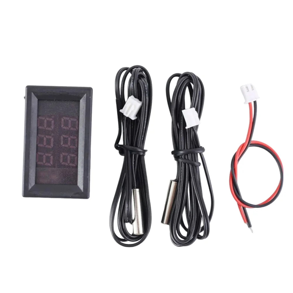 Professional Dual Display Digital Thermometer with Probe for Precise Temperature Sensing in Celsius for Various Environments