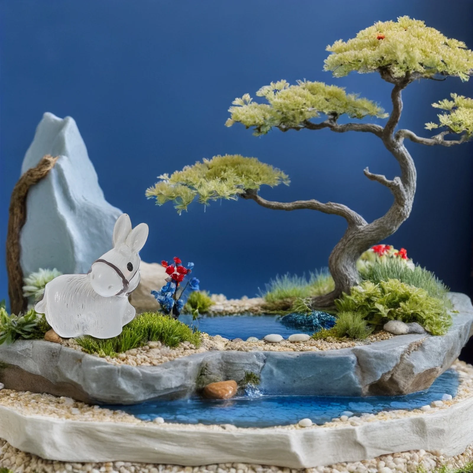 

6pcs Mini Figurines Resin Animal Statues For Garden Micro Landscape Decor Farm Miniature Ornament Mini Resin Animal Ornament Set