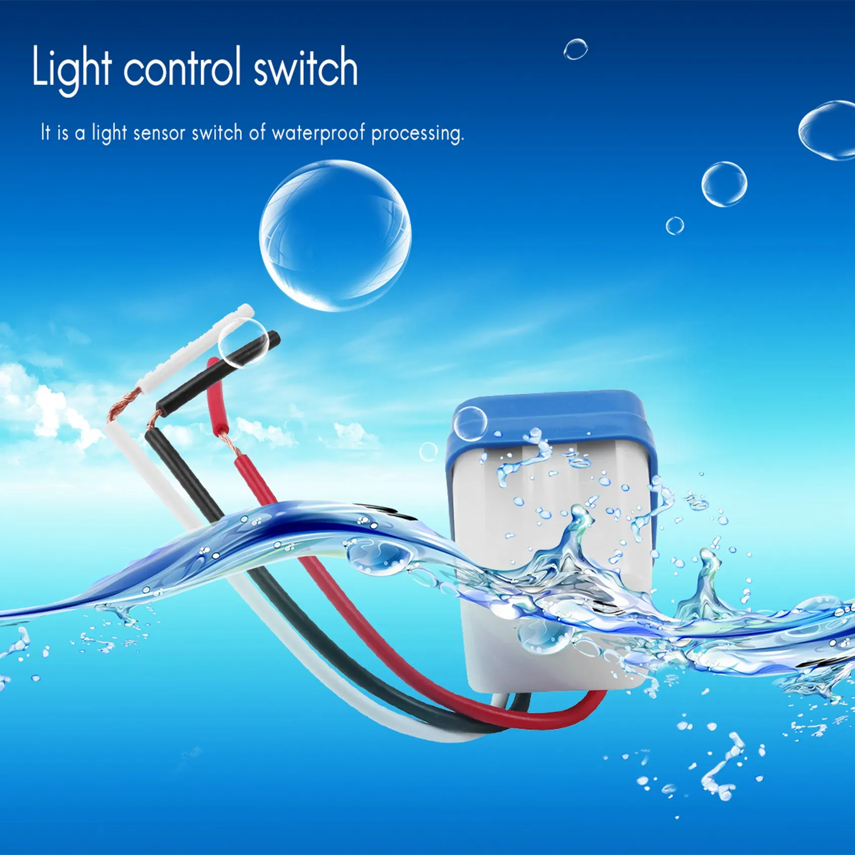 Sensor Switch AC DC 12V Street Lights Automatic Control Light Light Day And Night Detection Control Bright Dark Town Countryside