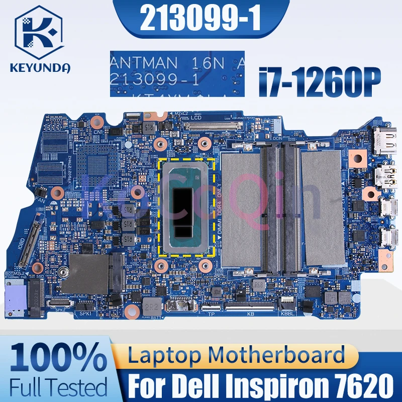 For DELL Inspiron 7620 Notebook Mainboard 213099-1 SRLD6 i7-1260P CN-0C6HV0 DDR4 Laptop Motherboard