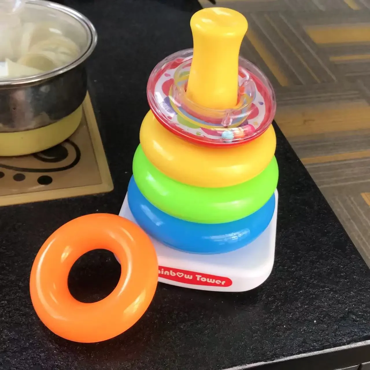 Baby Toys 0-36 Months Stack Up Nesting Rainbow Tower Ring Learning Brilliant Basics Rock-a-Stack Rattle Pop The Circle toy