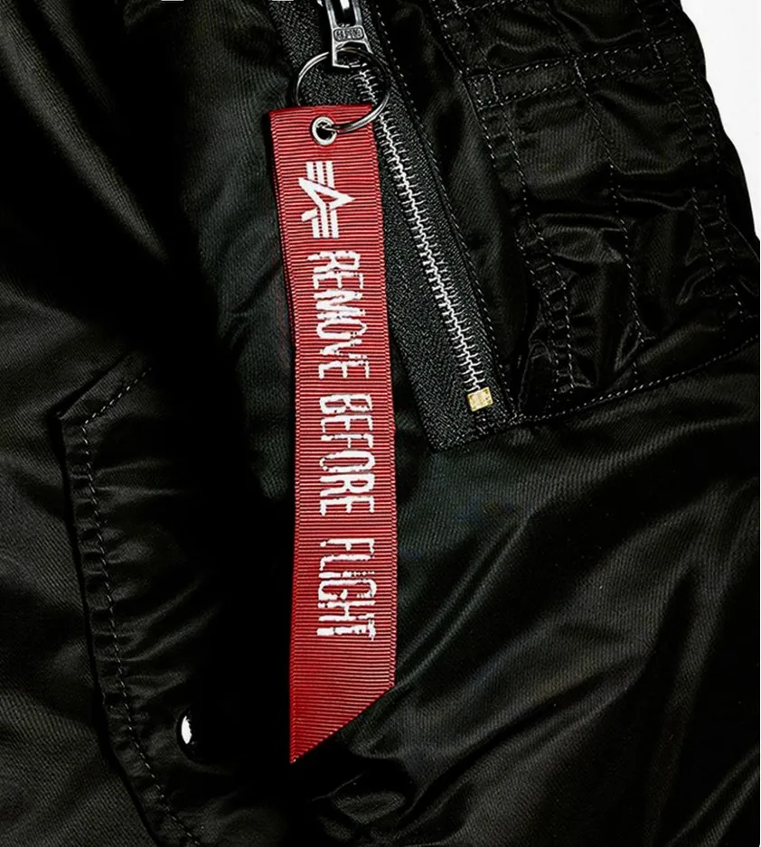 Tirador cremallera nailon rojo para chaqueta táctica y caza - imagen 4