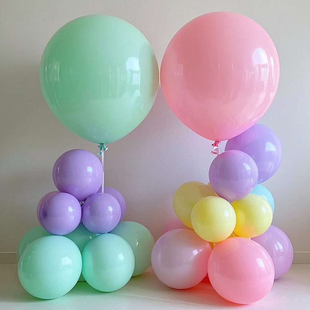 

5/10/12/18/36inch Color Latex Balloons Macaron Blue Pink Wedding Birthday Decor vintage Color Latex Balloons Baby Shower Kid Toy
