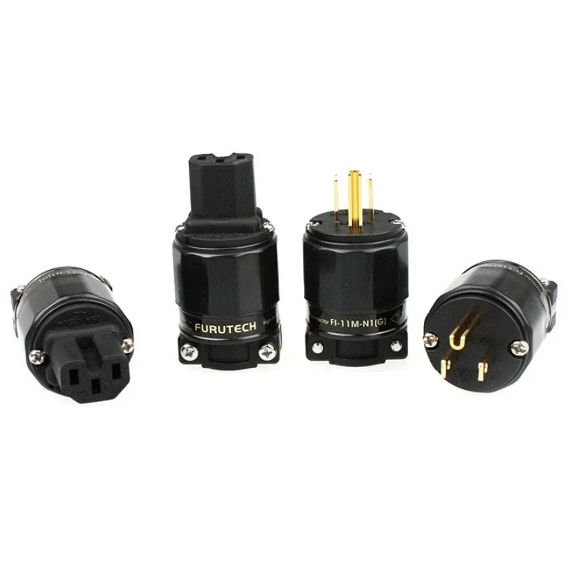 Hi-end Furutech FI-11 moc US wtyczka 24K pozłacane IEC złącze 15A/125V HiFi Adapter Audio