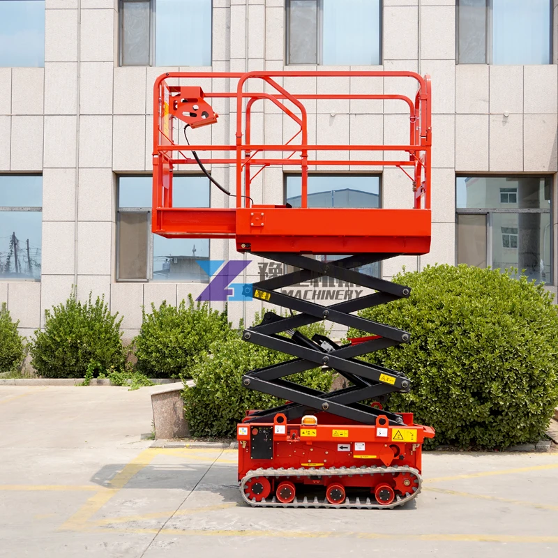 Vertical Aerial Work Platform 320kg Capacity Lift Outdoor Rough Terrain Lifting Platform