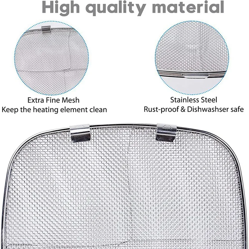 Stainless Steel 5-In-1 Indoor Splatter Grill Cover Splatter Guard Air Fryer Accessories For Ninja Foodi AG301