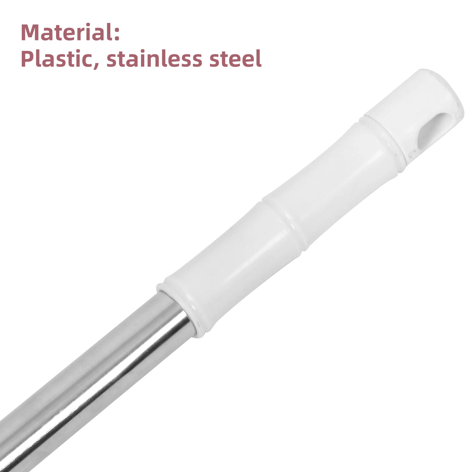 

Stainless Steel Broom Handle Dustpan Rod Replacement Mop Sticks Floor Cleaning Plastic Lasting AntiRust