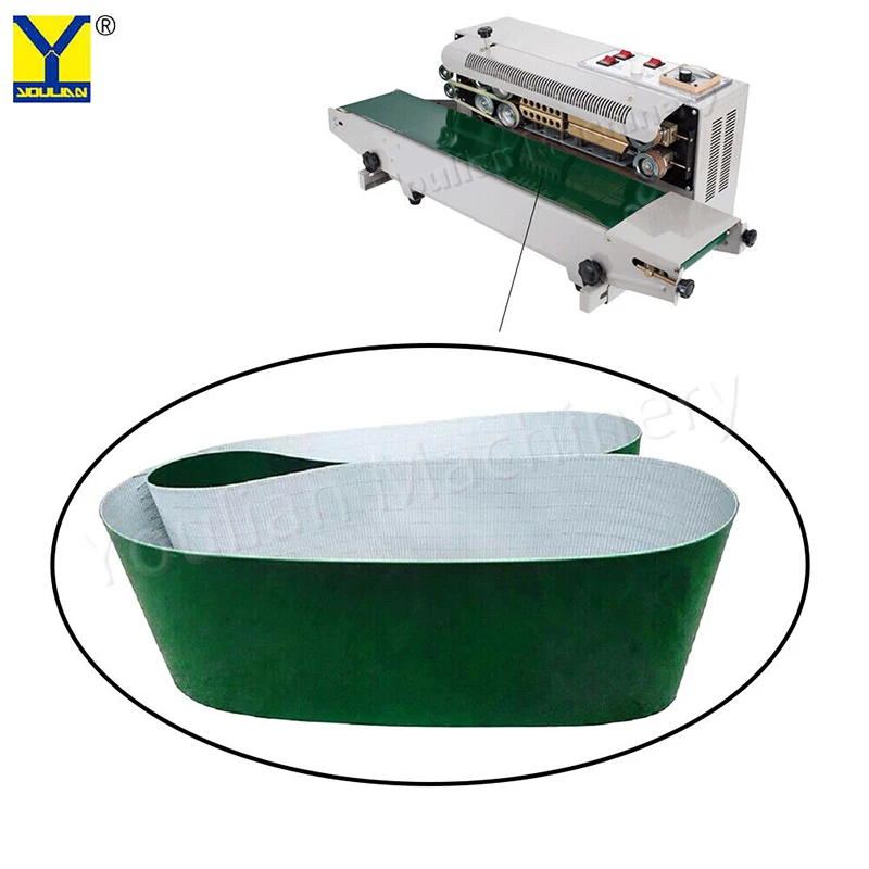 1pcs PVC Green Conveyor Belt For Continuous Sealing Machine Parts For FR-900/770/1000