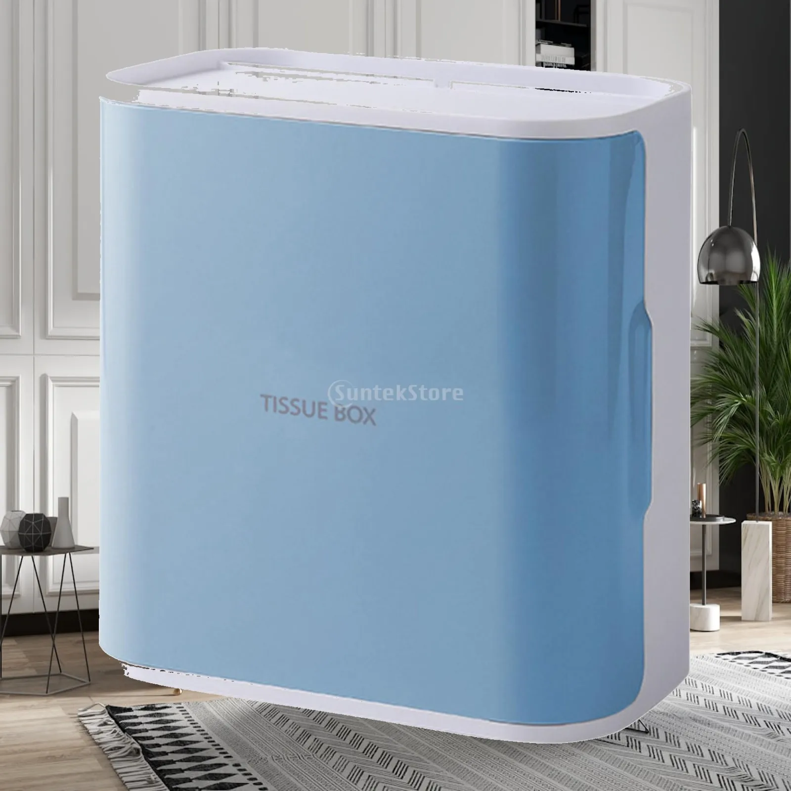 Wall Mounted Toilet Paper Holder Shelf with Storage Drawer for Bathroom Tissue Box and Phone Stand ABS Plastic