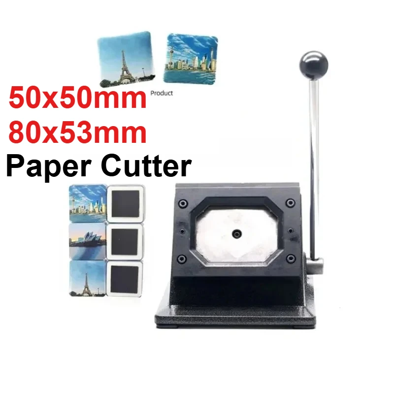 

50*50mm/80*53mm DIY Square Paper Cutter Suitable for Rectangle Shape Button Making Machine Refrigerator Magnets