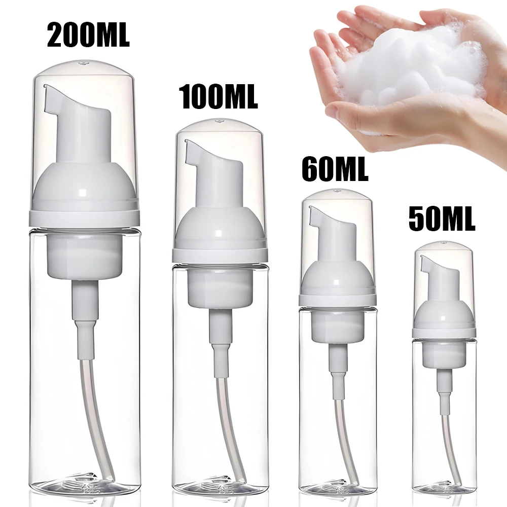 

50/60/200 мл пластиковый дозатор пены, бутылки с насосом, бутылка с насосом для пены, пустая многоразовая бутылка, очиститель, дозатор мыла, бутылка с пеной