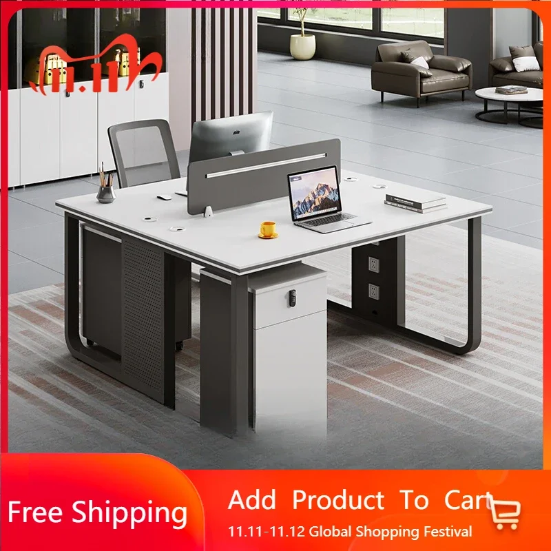 

Необычный легкий роскошный офисный стол для конференций, высококачественный дизайн, офисный стол, монитор, ящики, металлическая мебель Escritorio