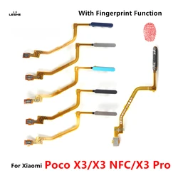For Xiaomi Poco X3 Pro NFC Home Power Button Fingerprint Touch Id Sensor Connector Flex Cable