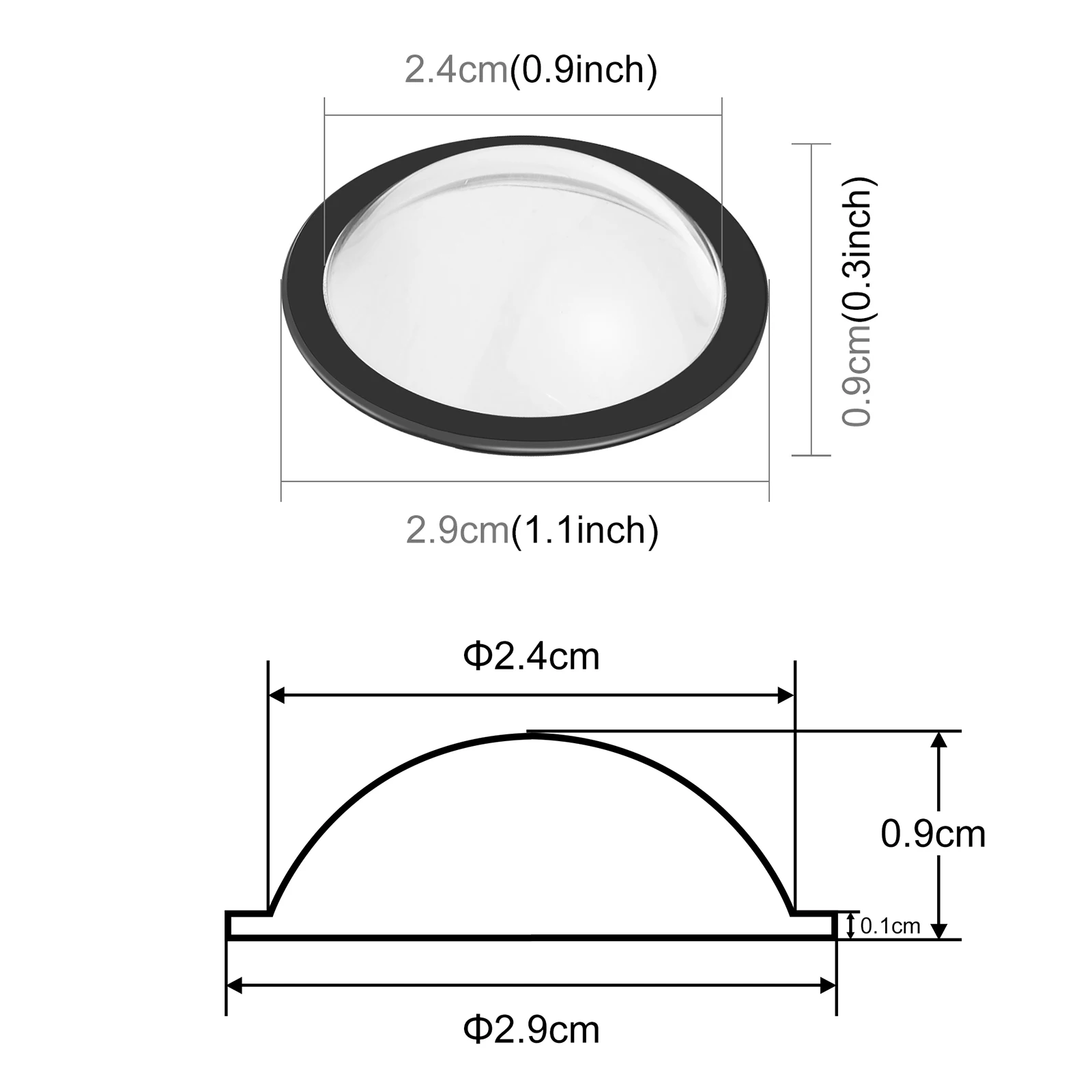 Front Bumper Camera Lens Guard PC Protector For Tesla 2025 Cybertruck/Tesla Model Y Juniper/Model S/3 2025 Lens Protection Cover