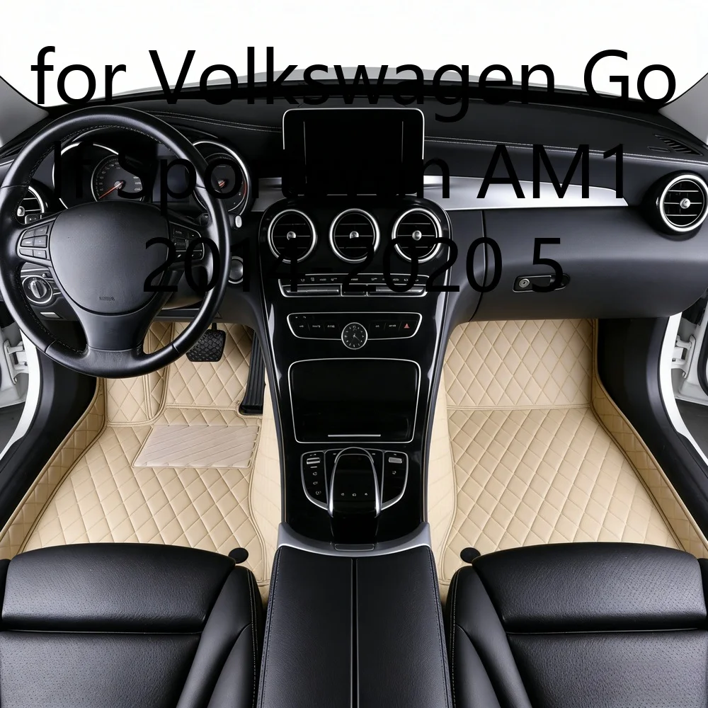 Luxuriöse Maßgefertigte Autofußmatten für Volkswagen Golf Sportsvan AM1 2014-2020 5-Sitzer, strapazierfähige TPE-Gummimatten, wasserdicht, rutschfest, Innenraumschutzmatten 26S685