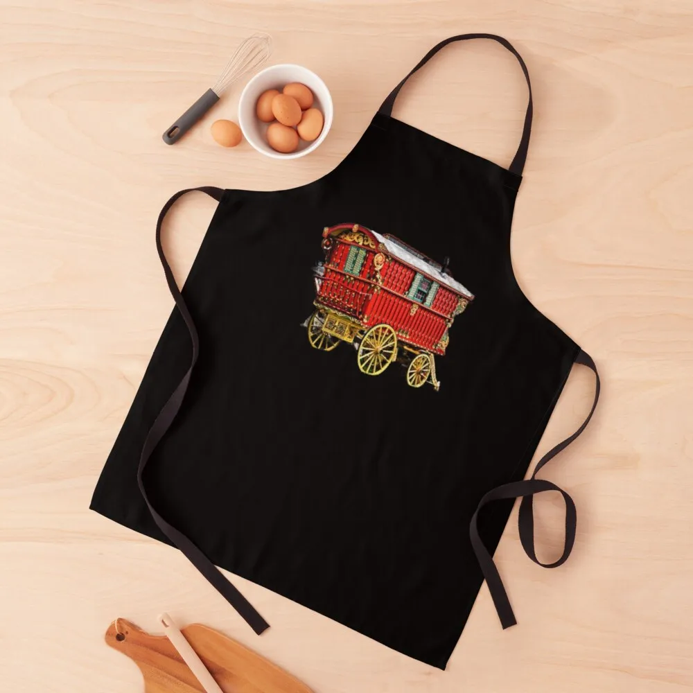 Romany gypsy caravan,ledgetravellers ,vardos,wagon gypsy/gipsy Apron chef apron Kitchen aprons