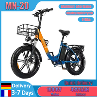Ridstar MN-20 Electric Bicycle 1000W Powerful Motor 48V15AH Battery Folding Aldult E-Bike20*4.0-Inch Fat Tire Snow Electric Bike